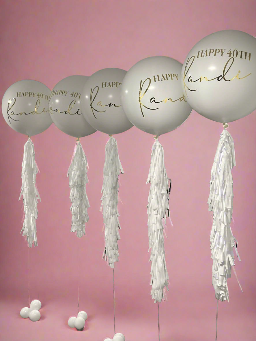 Birthday Jumbo Balloon with Tassel