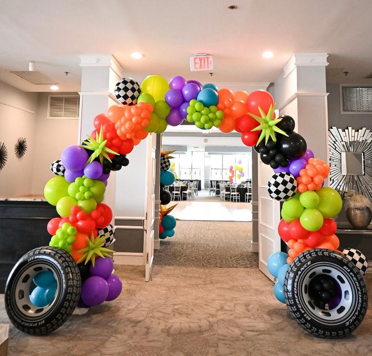 Cars Entryway Balloon Arch