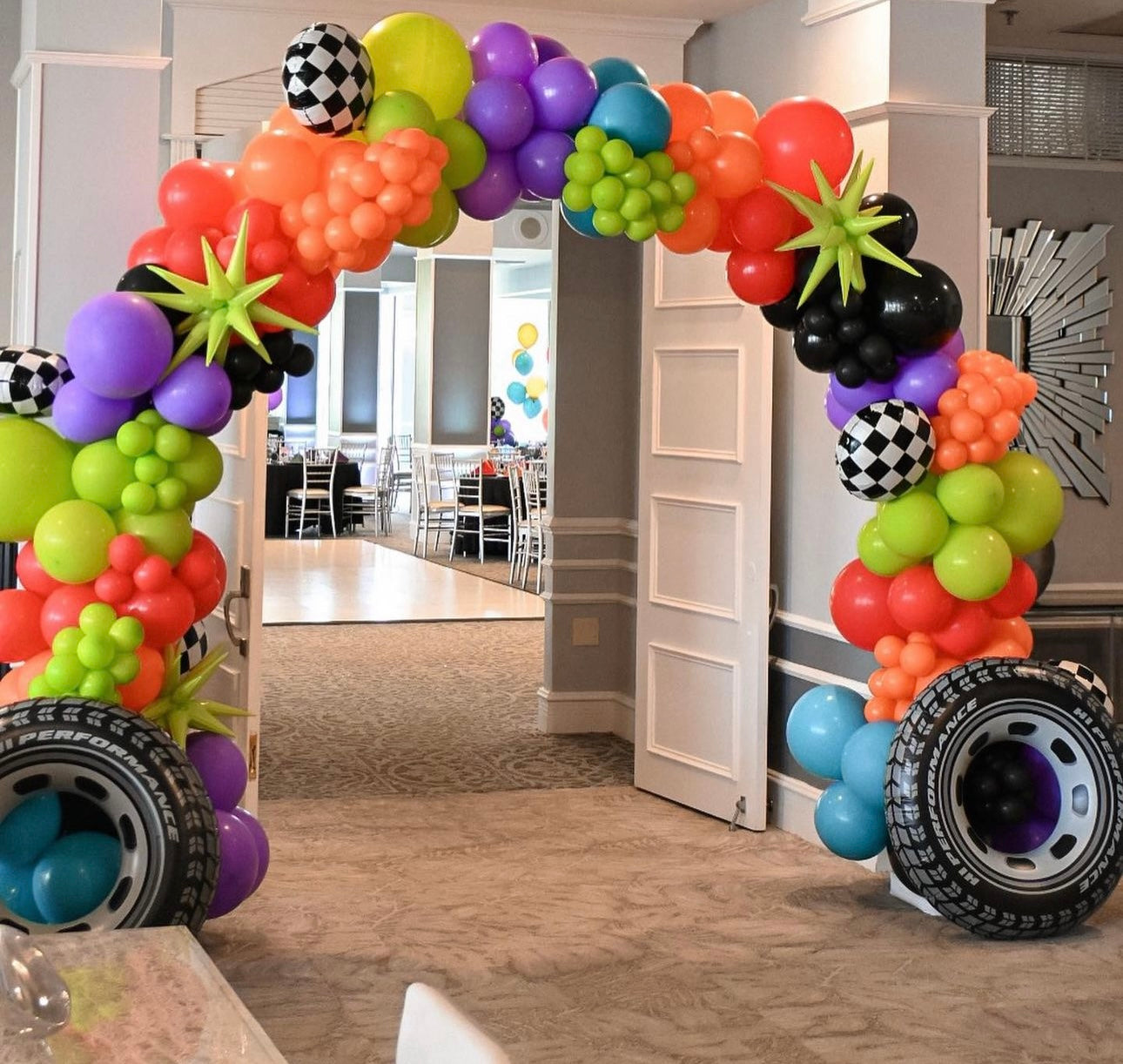 Cars Entryway Balloon Arch